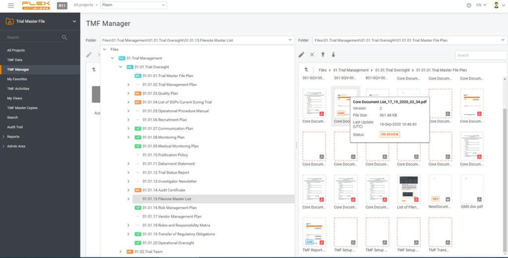 Flex Databases eTMF – easy collaboration with an unlimited number of sites at no added cost