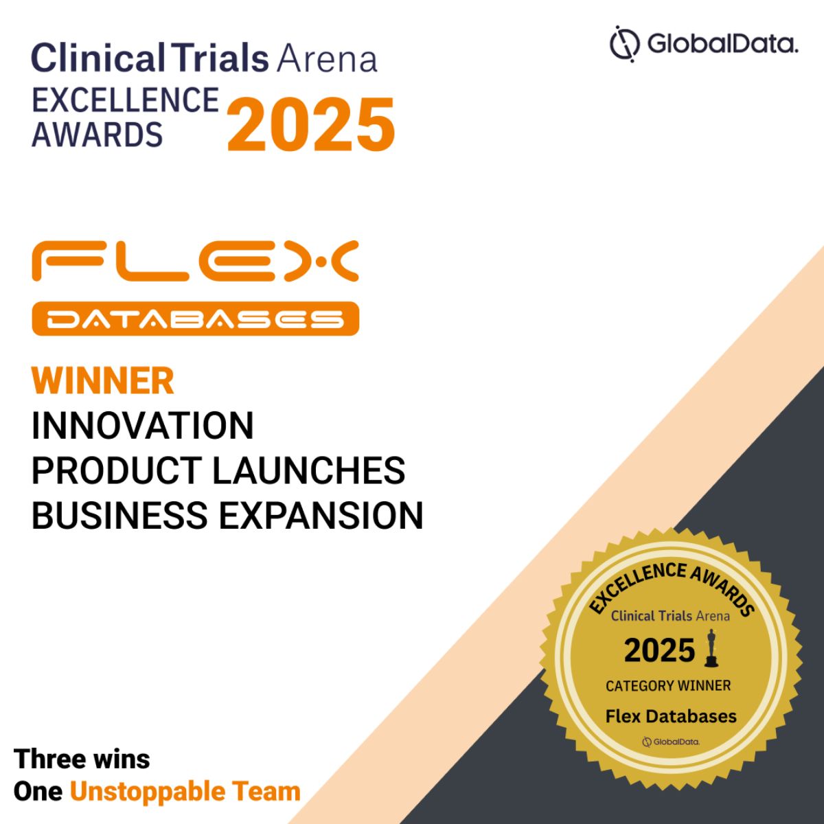 Flex Databases Wins Three Awards at the Clinical Trials Arena Excellence Awards 2025
