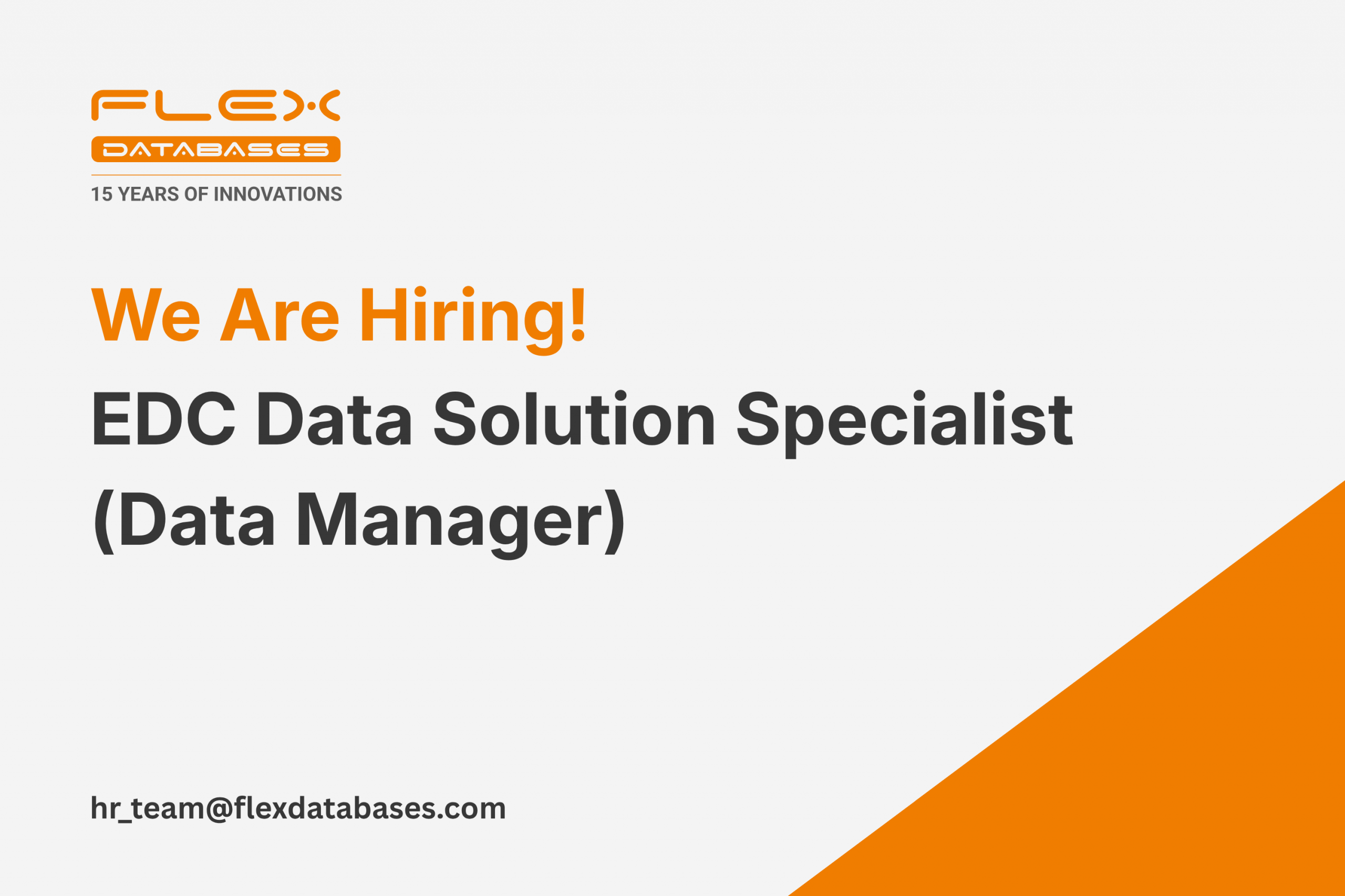 EDC Data Solution Specialist (Data Manager)