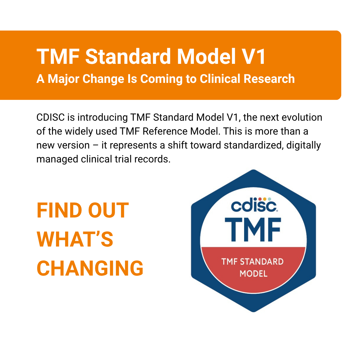 TMF Standard Model V1: A Major Change Is Coming to Clinical Research